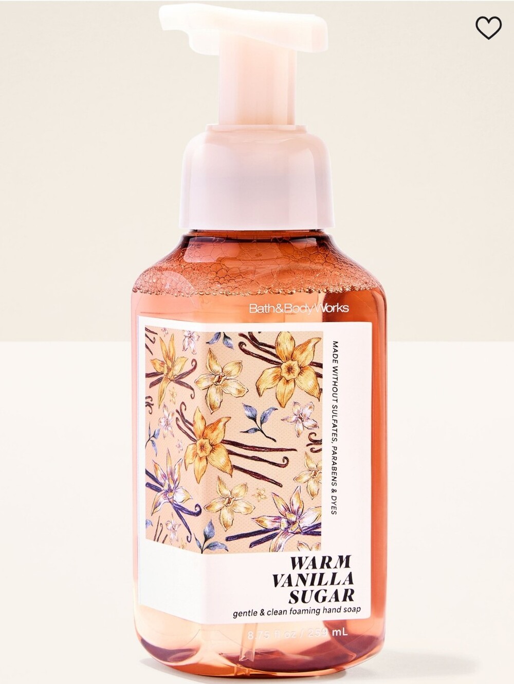 Bath & Body Works Warm Vanilla Sugar Foaming Hand Soap 8oz NEW